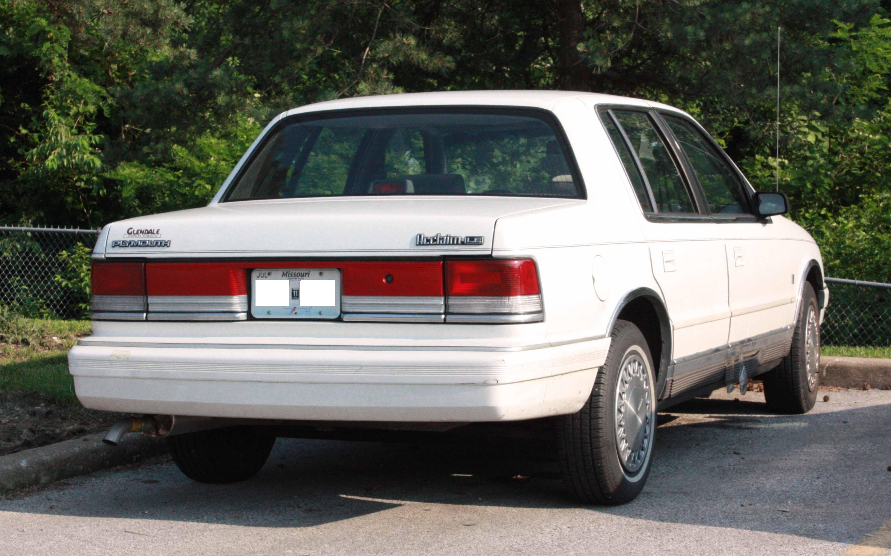 Plymouth Acclaim 1989 - 1995 Sedan #4