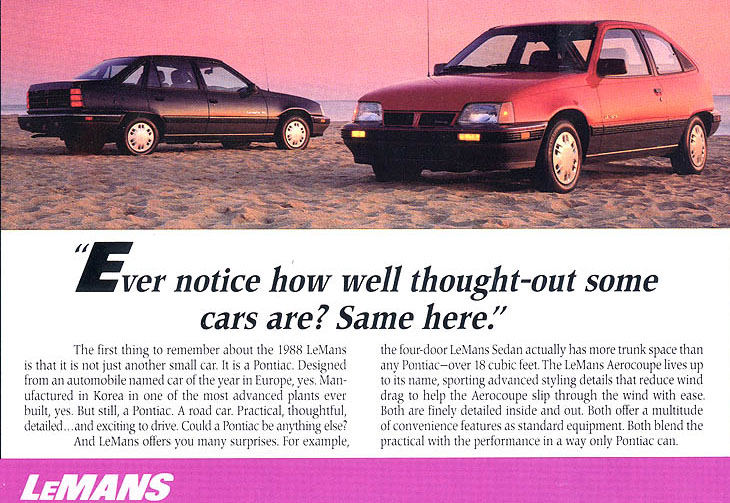 Pontiac LeMans VI 1988 - 1991 Hatchback 3 door #7